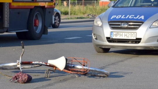 Potrącenie rowerzystki przy Stacyjnej