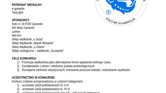 Zgłoś się do konkursu plastycznego ?Nad wodę, na ryby?