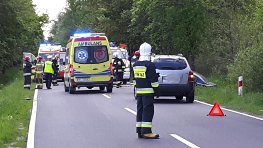 Wypadek w Trąbkach. Dzieci poszkodowane