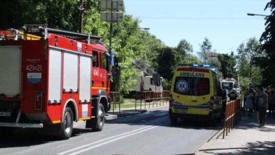 Potrącenie w Rudzie. Droga nieprzejezdna