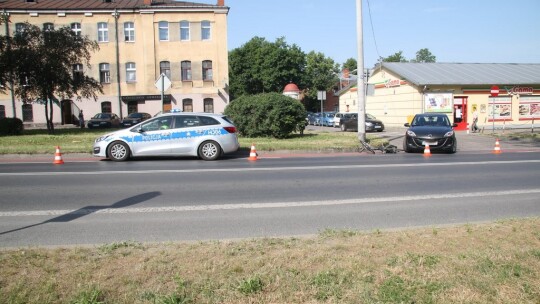 Potrącenie rowerzysty przy al. Legionów