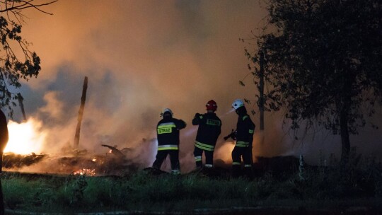 Pożar zabudowań w Bączkach