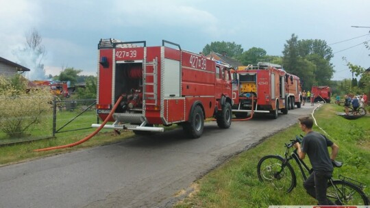 Trochę deszczu i są efekty. Wypadki i pożar