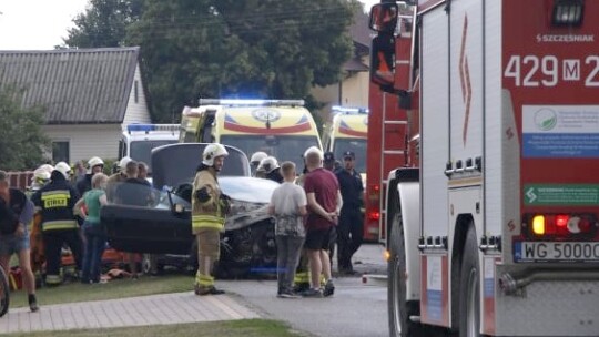 Trochę deszczu i są efekty. Wypadki i pożar