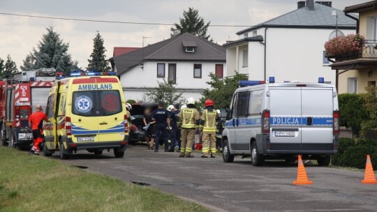 Trochę deszczu i są efekty. Wypadki i pożar