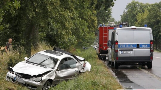 Trochę deszczu i są efekty. Wypadki i pożar