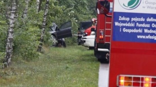 Wypadek w Wanatach. Kierowca w stanie ciężkim