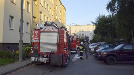 Pożar na Stacyjnej wywołany przez garnek na gazie