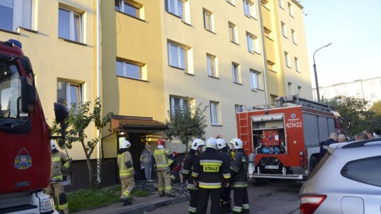 Pożar na Stacyjnej wywołany przez garnek na gazie