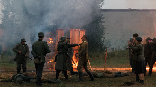 Obrona Łaskarzewa - inscenizacja 80 lat później