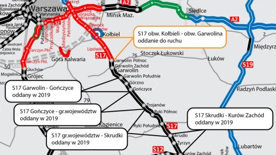 W poniedziałek otwarcie S17 Garwolin-Kołbiel