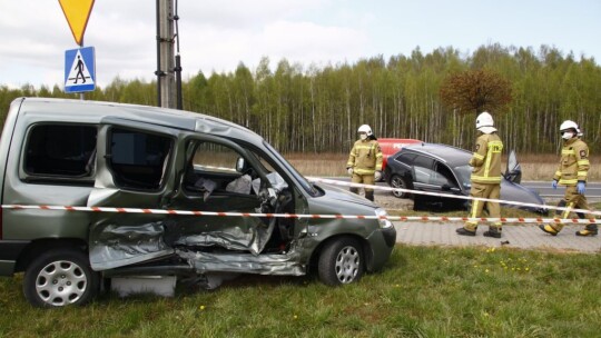 Wypadek w Borowiu na DK 76