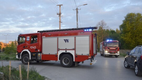 Podejrzenie pożaru na Zamojskiej. Zaczęło się od filmiku