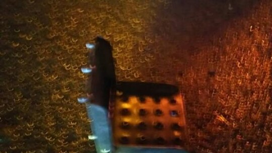 Pożar węgla w tirze. Na obwodnicy metalowe elementy