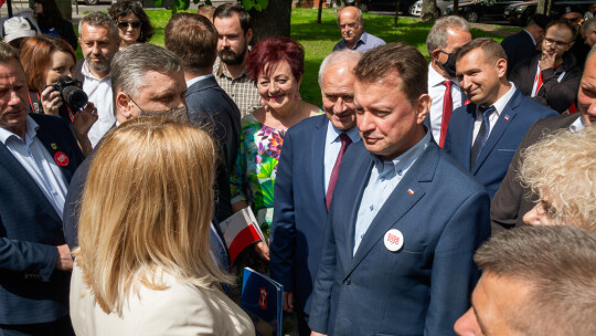 Minister Błaszczak w Garwolinie i Miętnem [wideo]