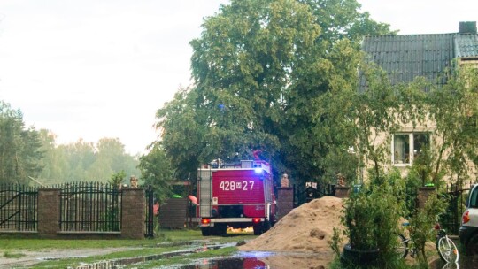 Gwałtowna burza nad powiatem. Część Garwolina bez prądu