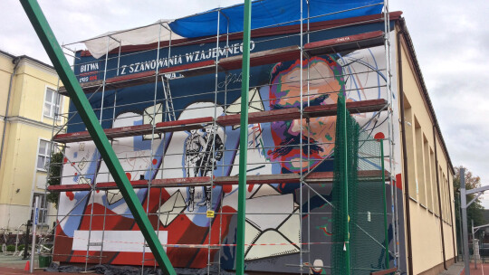 Mural Piłsudskiego prawie gotowy