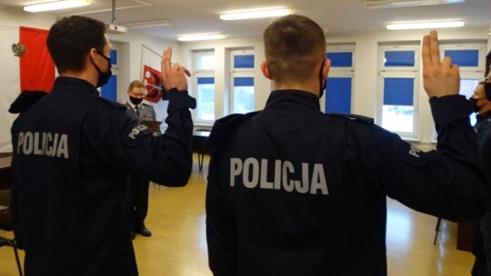 Dwóch nowych policjantów KPP Garwolin