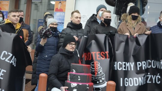 Garwolin włączył się w protest branży weselnej [wideo]