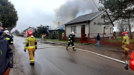 Pożar pustostanu w Parysowie