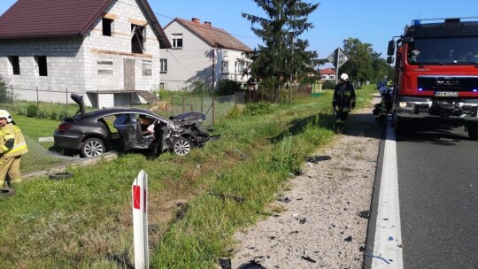 Zderzenie ciągnika i passata na nadwiślance. Sprawca pijany