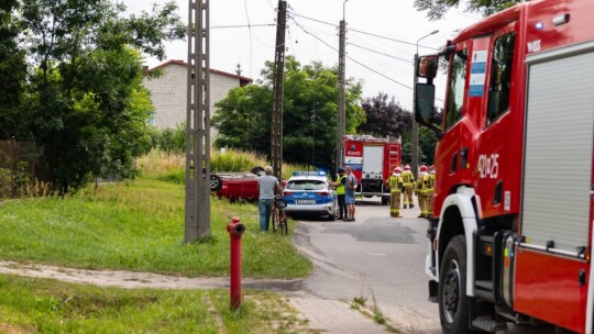 Dachowanie w Łaskarzewie. Kierowca pijany