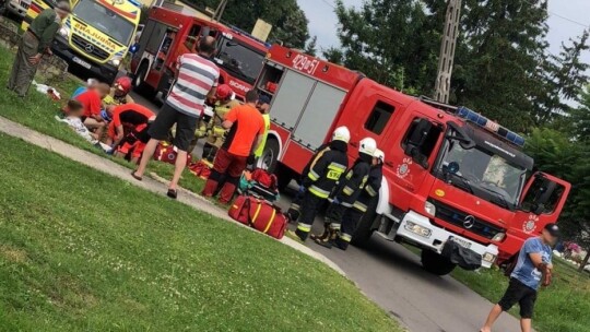 Dachowanie w Łaskarzewie. Kierowca pijany