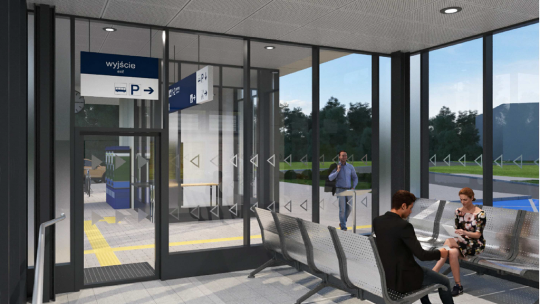 PKP Garwolin z rustykalną cegłą. Dworzec w Łaskarzewie z betonowymi płytami