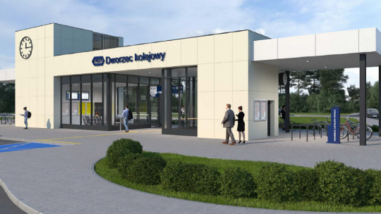 PKP Garwolin z rustykalną cegłą. Dworzec w Łaskarzewie z betonowymi płytami