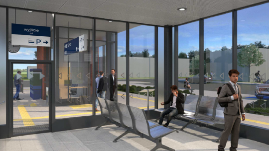 PKP Garwolin z rustykalną cegłą. Dworzec w Łaskarzewie z betonowymi płytami