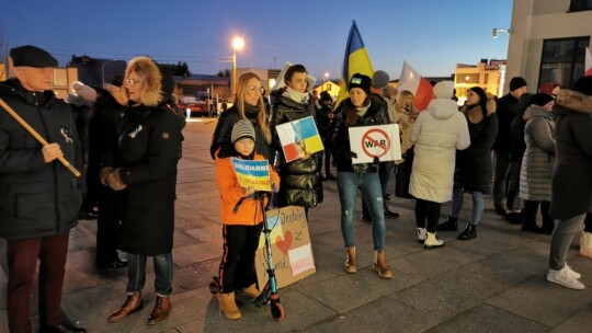 Garwolin pokazał solidarność z Ukrainą [wideo]