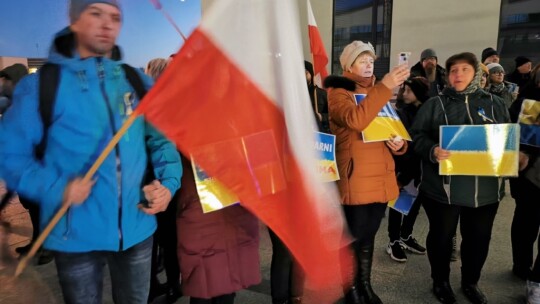 Garwolin pokazał solidarność z Ukrainą [wideo]