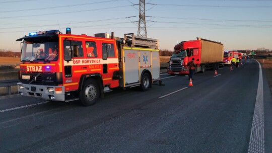 Kolejny wypadek w Gończycach. Zderzyły się dwa tiry