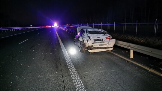 Wypadek busa z Ukraińcami na S17