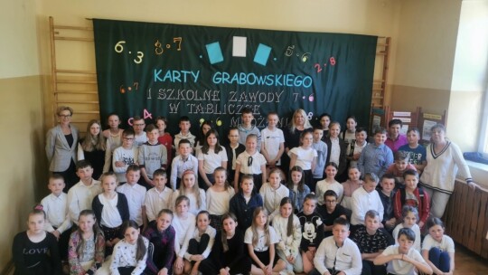 Parysów: Zawody w tabliczce mnożenia - Karty Grabowskiego