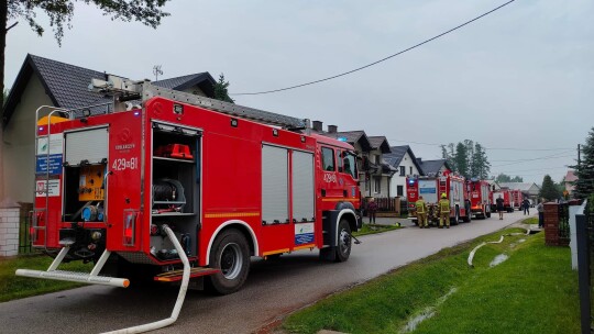 Groźny pożar w Choinach