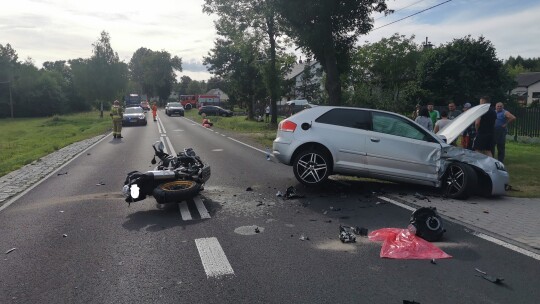 Motocyklista zabrany przez LPR