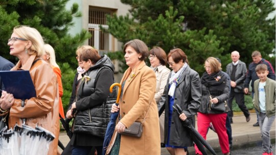 W deszczu dziękowali za plony