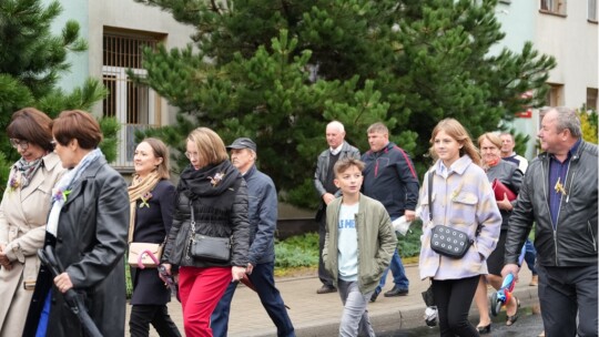 W deszczu dziękowali za plony