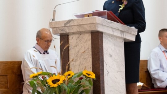 W deszczu dziękowali za plony