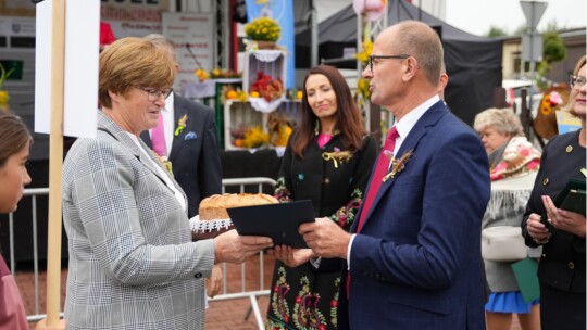 W deszczu dziękowali za plony