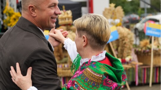 W deszczu dziękowali za plony