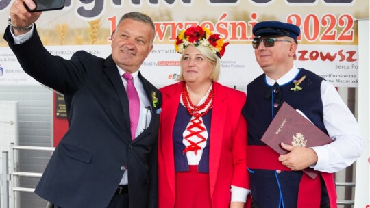 W deszczu dziękowali za plony