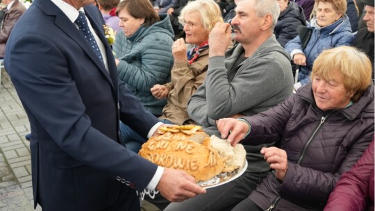 W deszczu dziękowali za plony