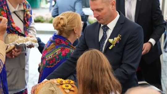 W deszczu dziękowali za plony