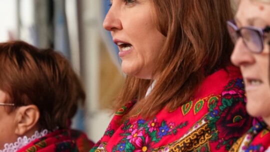 W deszczu dziękowali za plony