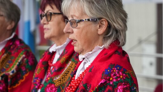 W deszczu dziękowali za plony