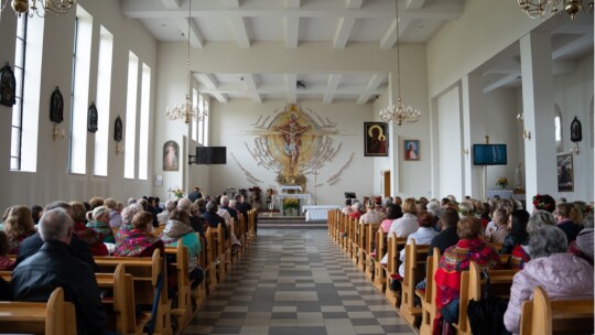 W deszczu dziękowali za plony