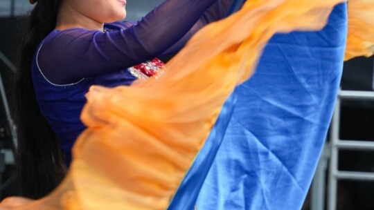 W deszczu dziękowali za plony