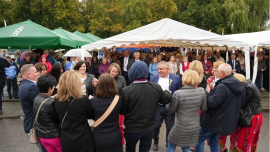 W deszczu dziękowali za plony